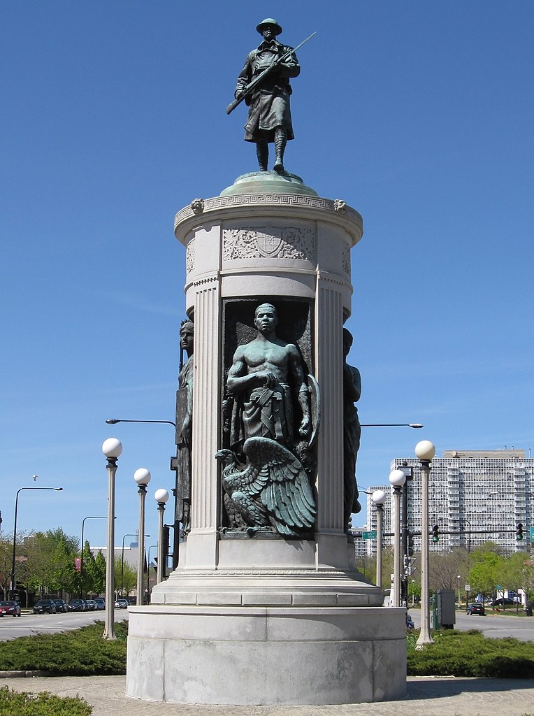 Photograph of Victory Monument in Bronzeville